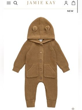 Jamie Kay Knit Hooded Footie